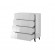 Cama chest of drawers 4D REJA white gloss/white gloss image 1