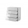 Cama chest of drawers 4D REJA white gloss/white gloss image 3