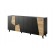 ETNA chest of drawers 200x42x82 black matt + oak craft image 3