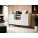 PAFOS chest of drawers on a black steel frame 150x40x90 cm white matt image 2