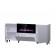 PAFOS chest of drawers with electric fireplace 180x42x82 cm white matt image 4