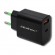 Qoltec 51713 Charger | 18W | 5-12V | 1.5-3A | USB type C PD | USB QC 3.0 | Black image 1