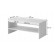 PAFOS bench/table 120x60x50 cm white matte image 3