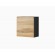 Cama square cabinet VIGO 50/50/30 black/wotan oak paveikslėlis 1