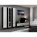 Cama Living room cabinet set VIGO 2 black/white gloss paveikslėlis 2