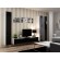 Cama Living room cabinet set VIGO 2 white/black gloss paveikslėlis 1