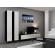 Cama Full cabinet VIGO '180' 180/40/30 white/black gloss image 8