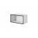 Cama open storage cabinet ROCO RO4 75/37/37 white/black фото 1