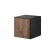 Cama full storage cabinet ROCO RO5 37/37/39 antracite/wotan oak image 2