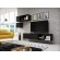 Cama living room furniture set ROCO 5 (RO1+2xRO4+2xRO5) black/black/black фото 1