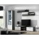SOHO 1 set (RTV180 cabinet + S1 cabinet + shelves) Gloss grey/white paveikslėlis 1