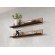 Cama set of two shelves 125cm SOHO lefkas oak/black paveikslėlis 2