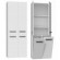 Topeshop NEL 2K DD BIEL bathroom storage cabinet White paveikslėlis 3