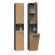 Topeshop NEL III ANT/ART bathroom storage cabinet Graphite, Oak image 1