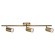 Activejet SPECTRA triple gold ceiling wall lamp strip spotlight GU10 for living room фото 1