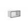 Cama open storage cabinet ROCO RO4 75/37/37 white/black image 2