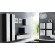 Cama Full cabinet VIGO '180' 180/40/30 white/black gloss фото 3
