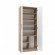 Filing cabinet OLIV 2D 74x35x180 cm, Sonoma/White paveikslėlis 2