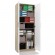 Filing cabinet OLIV 2D 74x35x180 cm, Sonoma/White image 3