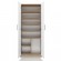 Filing cabinet OLIV 2D 74x35x180 cm, Sonoma/White paveikslėlis 5
