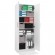 Filing cabinet OLIV 2D 74x35x180 cm, white фото 3