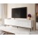 ABETO RTV cabinet on black steel frame 200x42x60 white/gloss white image 2