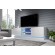 Cama TV cabinet QIU 200 MDF white gloss/white gloss фото 4