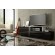 Cama TV cabinet SIGMA 3 180 black/black gloss + biały image 4