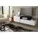 Cama TV cabinet SIGMA 3 180 white/white gloss + black paveikslėlis 2