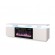 RTV EVA cabinet with electric fireplace 180x40x52 cm white/gloss white image 1