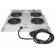 Intellinet 4-Fan Ventilation Unit for 19" Racks, Roof Mount, with Thermostat, Grey image 2