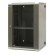 EMITERNET Split hanging cabinet 19" 18U, sheet metal/glass doors, 600×550×910mm width/depth/height EM/AH6518 image 1