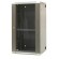 EMITERNET Split hanging cabinet 19" 22U, sheet metal/glass doors, 600×550×1083mm width/depth/height EM/AH6522 image 2