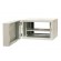 EMITERNET Split hanging cabinet 19" 6U, sheet metal/glass door, 600×550×370mm width/depth/height EM/AH6506 image 2
