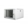 Lanberg wall-mounted installation rack cabinet 19'' 6U 600x600mm gray (glass door) image 1
