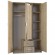 Topeshop ROMANA 120 SON L bedroom wardrobe/closet 6 shelves 3 door(s) Oak image 2