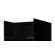 Wardrobe PAFOS 2D BASE 90x55.5x45 Black matt image 2