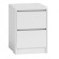 Topeshop K2 BIEL nightstand/bedside table 2 drawer(s) White фото 2