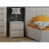 Topeshop M2 BIEL POŁYSK FRONT nightstand/bedside table 2 drawer(s) White фото 1