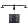 Desk mount for 2 monitors LED/LCD 13-27" ART L-25 + laptop shelf 10 kg Black image 5