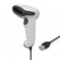 Qoltec 50865 Barcode reader 1D | CCD | USB | White фото 1