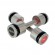 Chrome dumbbells 2x6 kg silicone elements HMS Premium HH06 фото 1