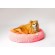 GO GIFT Shaggy pink M - pet bed - 57 x 57 x 10 cm image 2