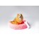 GO GIFT Shaggy pink M - pet bed - 57 x 57 x 10 cm фото 3
