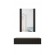 Dressing table with mirror PAFOS 80x41.6x100 mat black фото 1