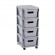 CURVER INFINITY BOOKCASE 4X10L GREY image 1