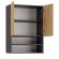 Topeshop POLA MINI DK ANT/ART bathroom storage cabinet Graphite, Oak image 2