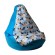 Sako bag pouffe pear print blue - Frozen L 105 x 80 cm image 1