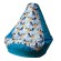 Sako bag pouffe pear print blue - Frozen XL 130 x 90 cm image 3