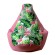 Sako bag pouffe Pear print pink-flaming L 105 x 80 cm image 1